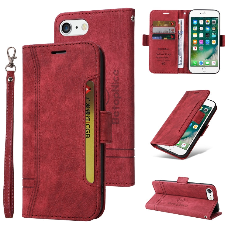 BETOPNICE Dual-side Buckle Leather Phone Case, For iPhone XS Max, For iPhone SE 2022 / SE 2020 / 7 / 8, For iPhone 7 Plus / 8 Plus
