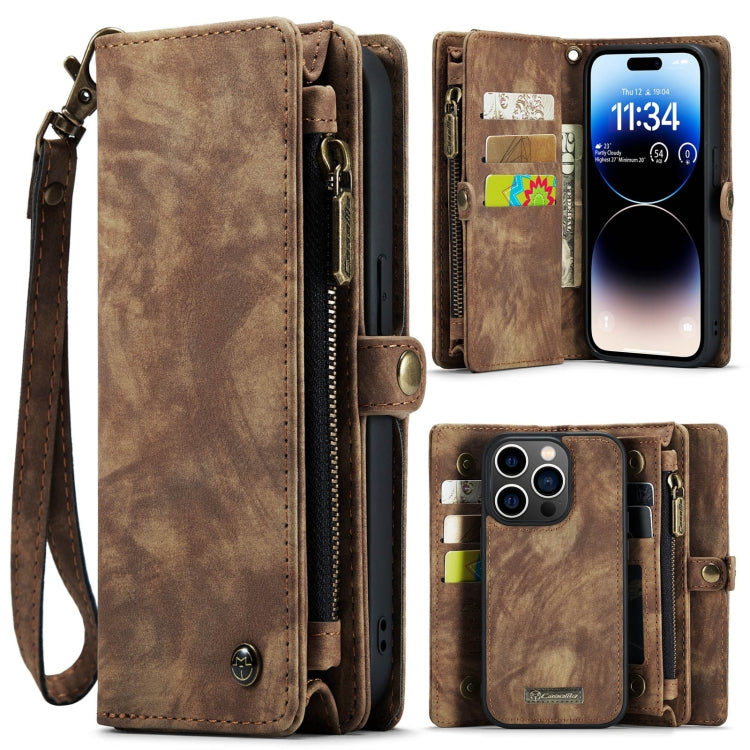 CaseMe 008 Detachable Multifunctional Leather Phone Case, For iPhone 14, For iPhone 14 Plus, For iPhone 14 Pro, For iPhone 14 Pro Max