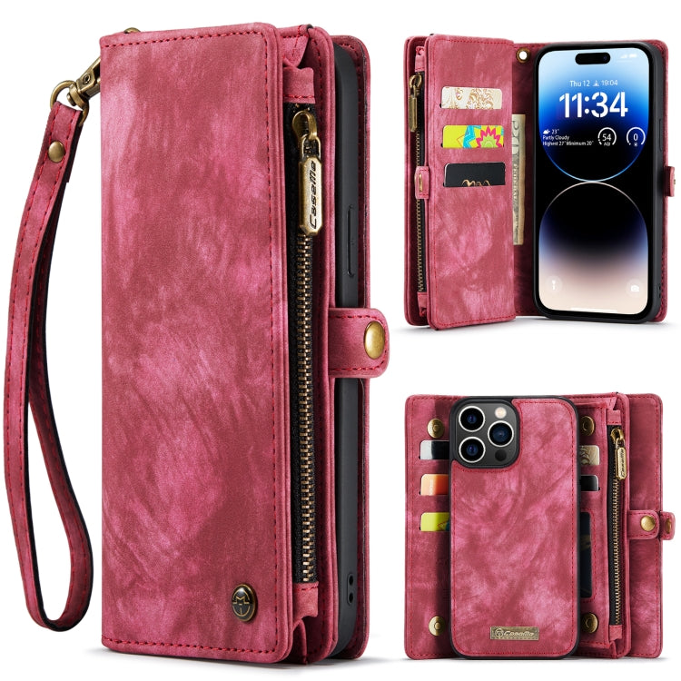 CaseMe 008 Detachable Multifunctional Leather Phone Case, For iPhone 14, For iPhone 14 Plus, For iPhone 14 Pro, For iPhone 14 Pro Max
