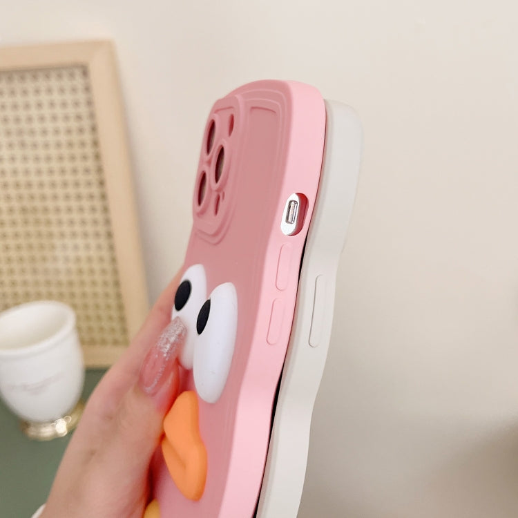 Wave Edge Big Duck Silicone Phone Case with Wristband, For iPhone 12 Pro, For iPhone 12 Pro Max, For iPhone 11, For iPhone 11 Pro