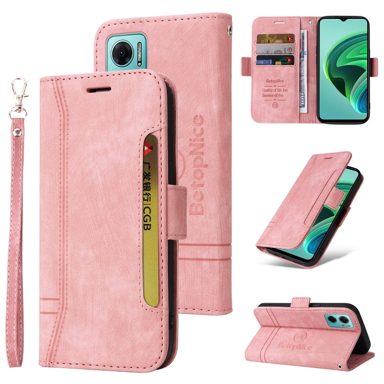 BETOPNICE Dual-side Buckle Leather Phone Case, For Honor X9 4G / 5G / Honor X30, For Motorola Moto E20 / E30 / E40, For Xiaomi Redmi Note 11E 5G, For Xiaomi 11T / 11T Pro