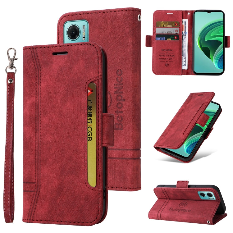 BETOPNICE Dual-side Buckle Leather Phone Case, For Honor X9 4G / 5G / Honor X30, For Motorola Moto E20 / E30 / E40, For Xiaomi Redmi Note 11E 5G, For Xiaomi 11T / 11T Pro