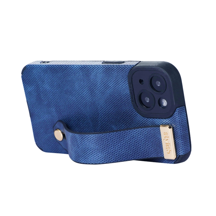 Wrist Strap TPU Leather Phone Case, For iPhone 11 Pro Max, For iPhone 14