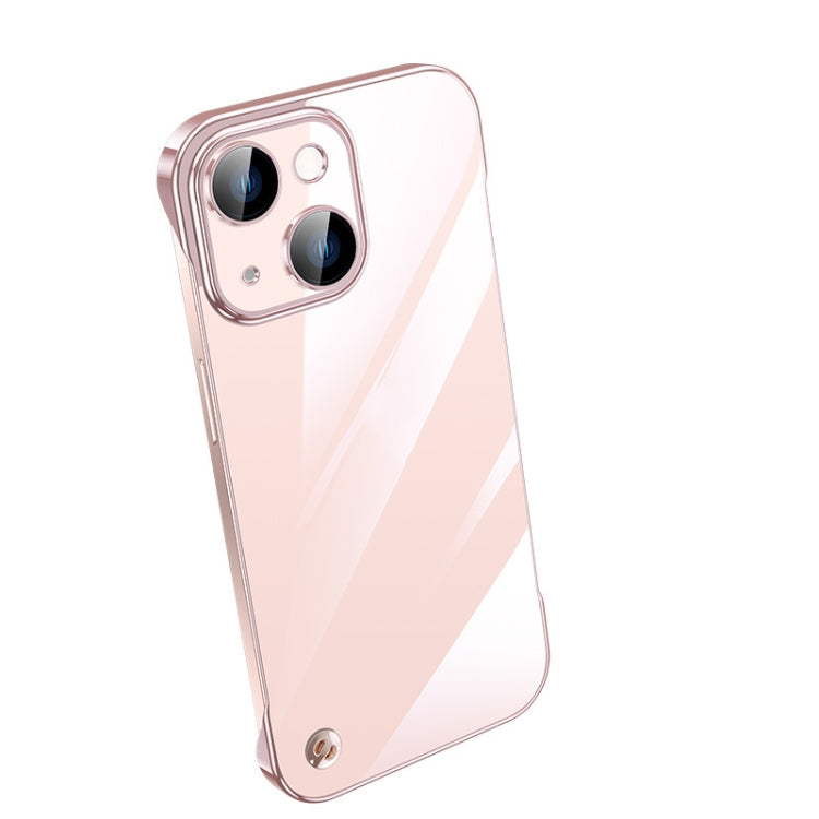 Electroplating Frameless Clear PC Phone Case, For iPhone 14, For iPhone 14 Plus, For iPhone 14 Pro