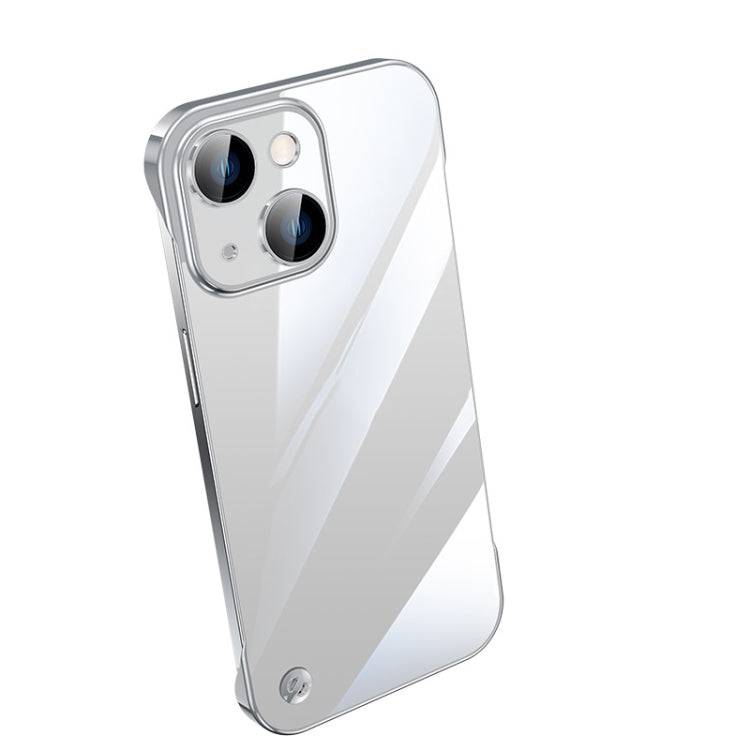 Electroplating Frameless Clear PC Phone Case, For iPhone 14, For iPhone 14 Plus, For iPhone 14 Pro