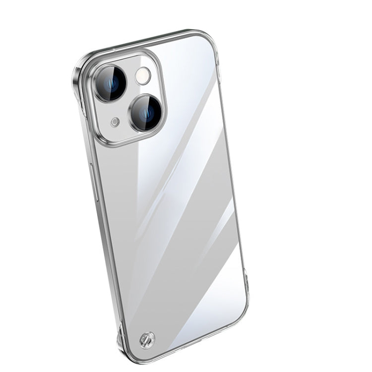 Electroplating Frameless Clear PC Phone Case, For iPhone 14, For iPhone 14 Plus, For iPhone 14 Pro