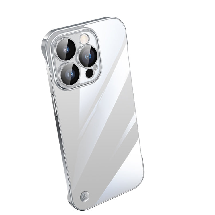 Electroplating Frameless Clear PC Phone Case, For iPhone 14 Pro Max, For iPhone 13, For iPhone 13 Pro