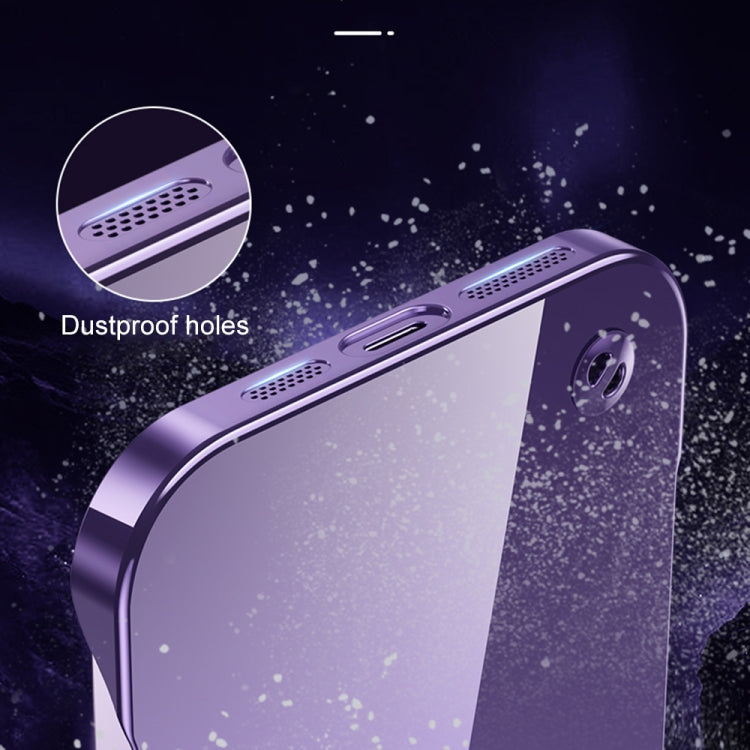 Electroplating Frameless Clear PC Phone Case, For iPhone 14 Pro Max, For iPhone 13, For iPhone 13 Pro