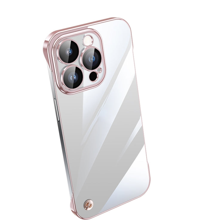 Electroplating Frameless Clear PC Phone Case, For iPhone 14 Pro Max, For iPhone 13, For iPhone 13 Pro