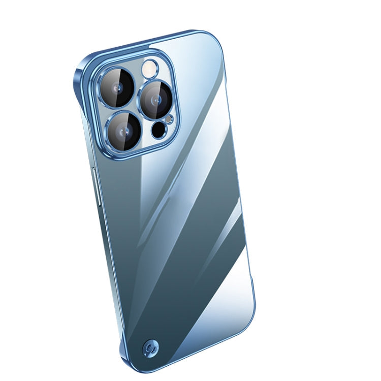 Electroplating Frameless Clear PC Phone Case, For iPhone 14 Pro Max, For iPhone 13, For iPhone 13 Pro