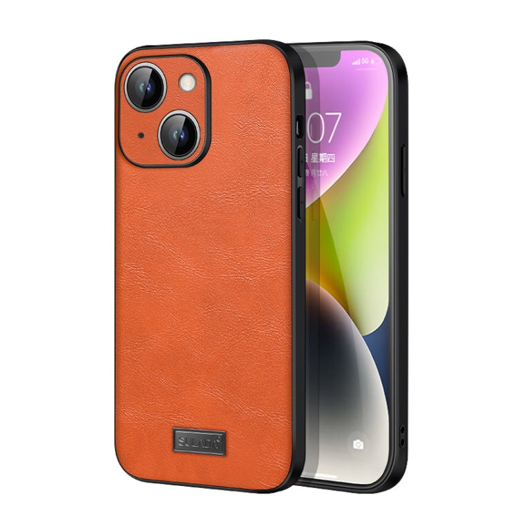 SULADA Shockproof TPU + Handmade Leather Phone Case, For iPhone 14, For iPhone 14 Plus, For iPhone 14 Pro, For iPhone 14 Pro Max