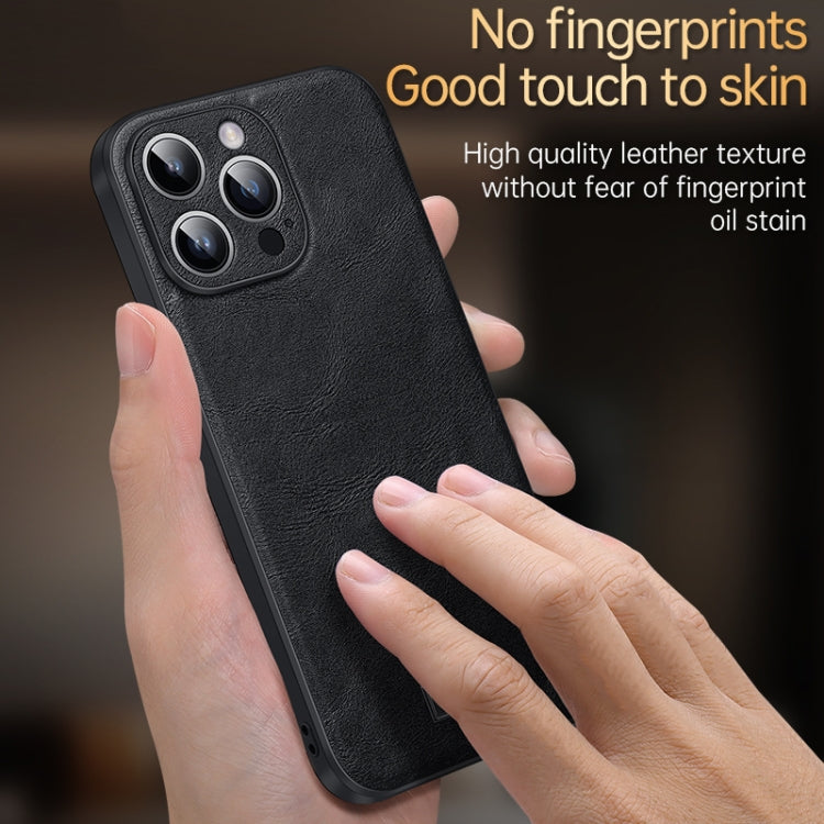 SULADA Shockproof TPU + Handmade Leather Phone Case, For iPhone 14, For iPhone 14 Plus, For iPhone 14 Pro, For iPhone 14 Pro Max