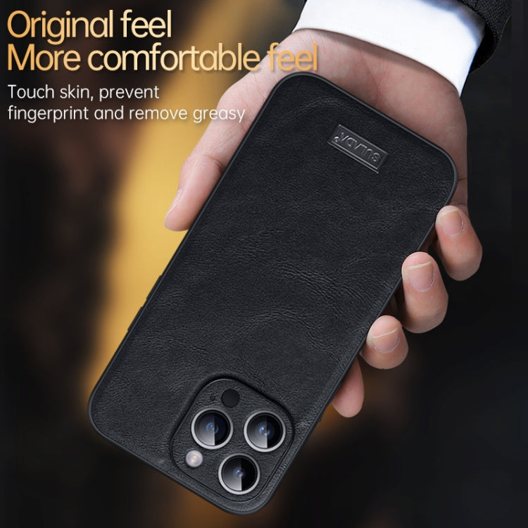SULADA Shockproof TPU + Handmade Leather Phone Case, For iPhone 14, For iPhone 14 Plus, For iPhone 14 Pro, For iPhone 14 Pro Max