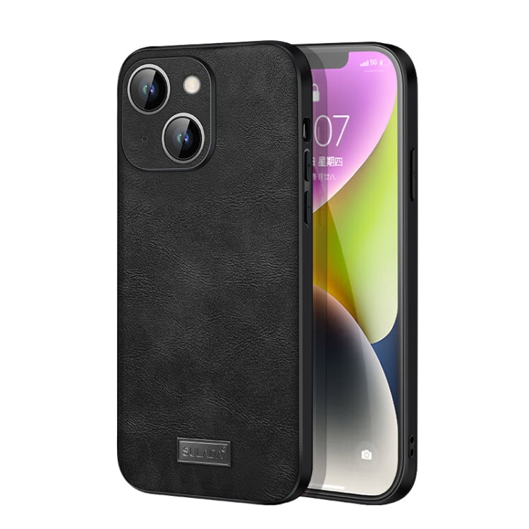 SULADA Shockproof TPU + Handmade Leather Phone Case, For iPhone 14, For iPhone 14 Plus, For iPhone 14 Pro, For iPhone 14 Pro Max