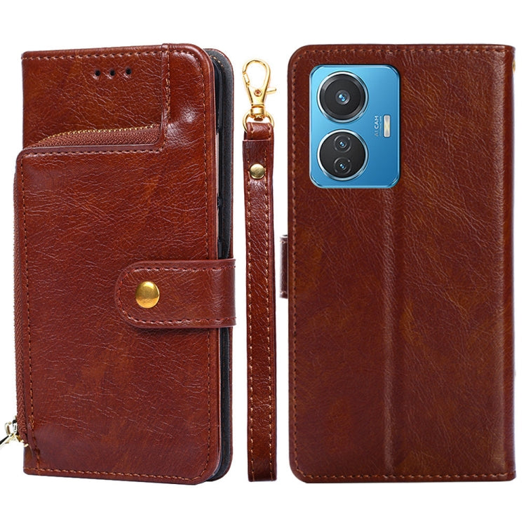 Zipper Bag Leather Phone Case, For vivo Y55 4G, For Samsung Galaxy A04s, For Sharp Aquos sense7 Plus, For Xiaomi Civi 2 5G, For Xiaomi Poco M5 4G