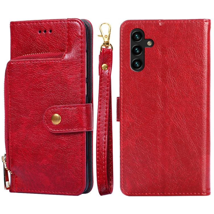 Zipper Bag Leather Phone Case, For vivo Y55 4G, For Samsung Galaxy A04s, For Sharp Aquos sense7 Plus, For Xiaomi Civi 2 5G, For Xiaomi Poco M5 4G