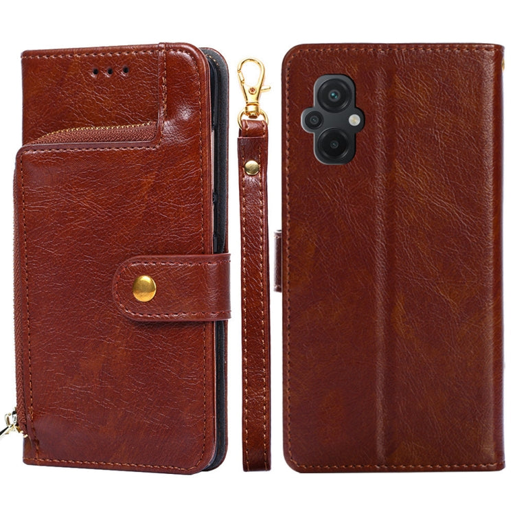 Zipper Bag Leather Phone Case, For vivo Y55 4G, For Samsung Galaxy A04s, For Sharp Aquos sense7 Plus, For Xiaomi Civi 2 5G, For Xiaomi Poco M5 4G