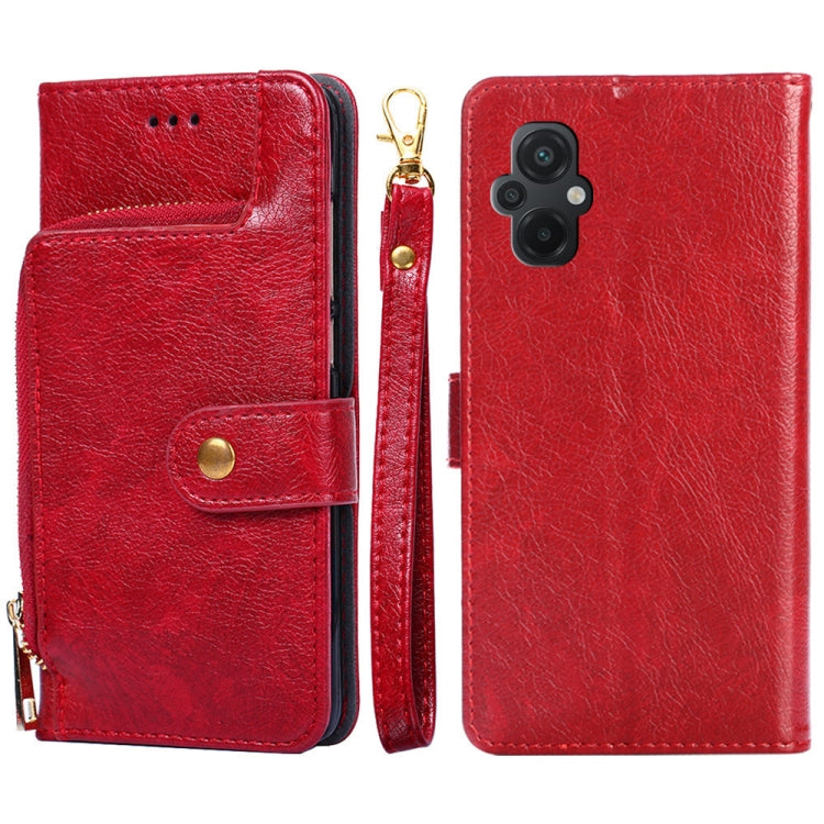 Zipper Bag Leather Phone Case, For vivo Y55 4G, For Samsung Galaxy A04s, For Sharp Aquos sense7 Plus, For Xiaomi Civi 2 5G, For Xiaomi Poco M5 4G