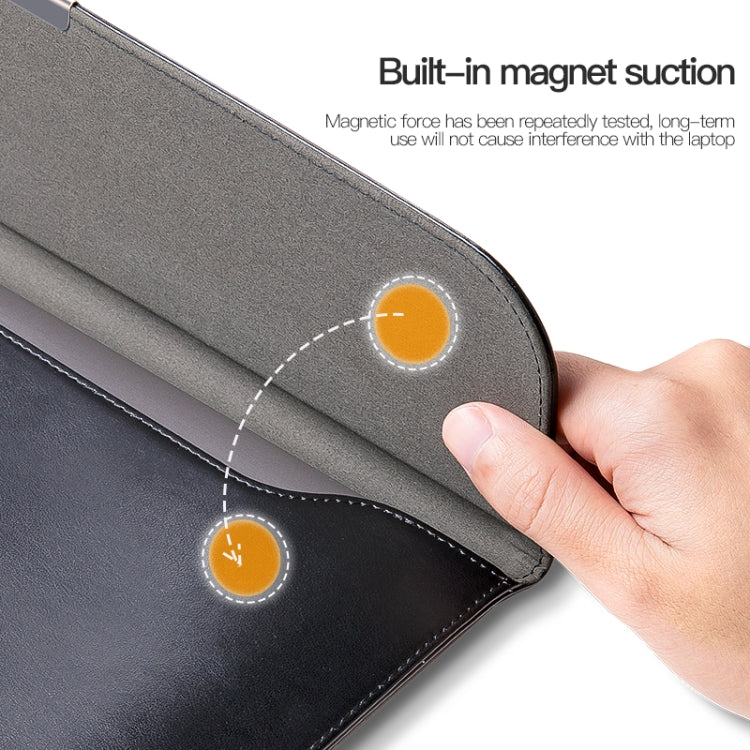 Ultra-thin PU Leather Laptop Sleeve, For 13.3 / 13.6 / 14 inch Laptop, For 15 / 15.4 / 16 inch Laptop