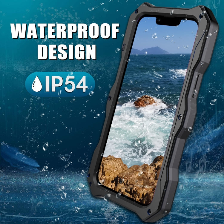 Camshield Tri-poof Metal Phone Case with Holder, For iPhone 14, For iPhone 14 Plus, For iPhone 14 Pro