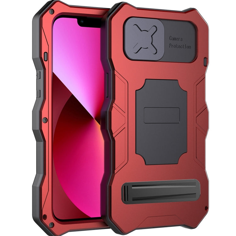 Camshield Tri-poof Metal Phone Case with Holder, For iPhone 14, For iPhone 14 Plus, For iPhone 14 Pro