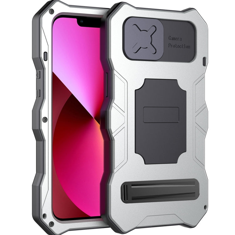 Camshield Tri-poof Metal Phone Case with Holder, For iPhone 14, For iPhone 14 Plus, For iPhone 14 Pro