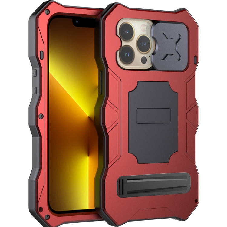 Camshield Tri-poof Metal Phone Case with Holder, For iPhone 14, For iPhone 14 Plus, For iPhone 14 Pro