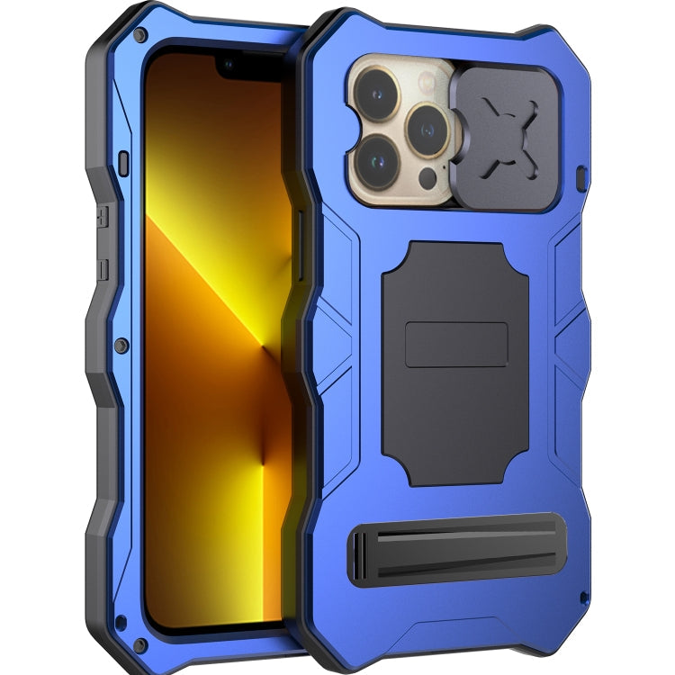 Camshield Tri-poof Metal Phone Case with Holder, For iPhone 14, For iPhone 14 Plus, For iPhone 14 Pro