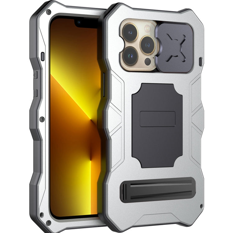 Camshield Tri-poof Metal Phone Case with Holder, For iPhone 14, For iPhone 14 Plus, For iPhone 14 Pro