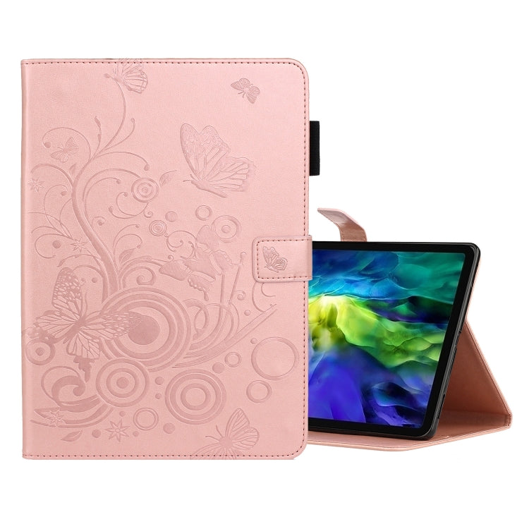 Butterflies Embossing Pattern Horizontal Flip Leather Case with Holder & Card Slot, For iPad Pro 11 (2020)