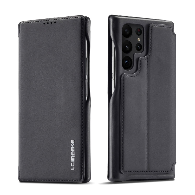 LC.IMEEKE Hon Ancient Series Horizontal Flip Leather Phone Case, For Samsung Galaxy S23 Ultra 5G