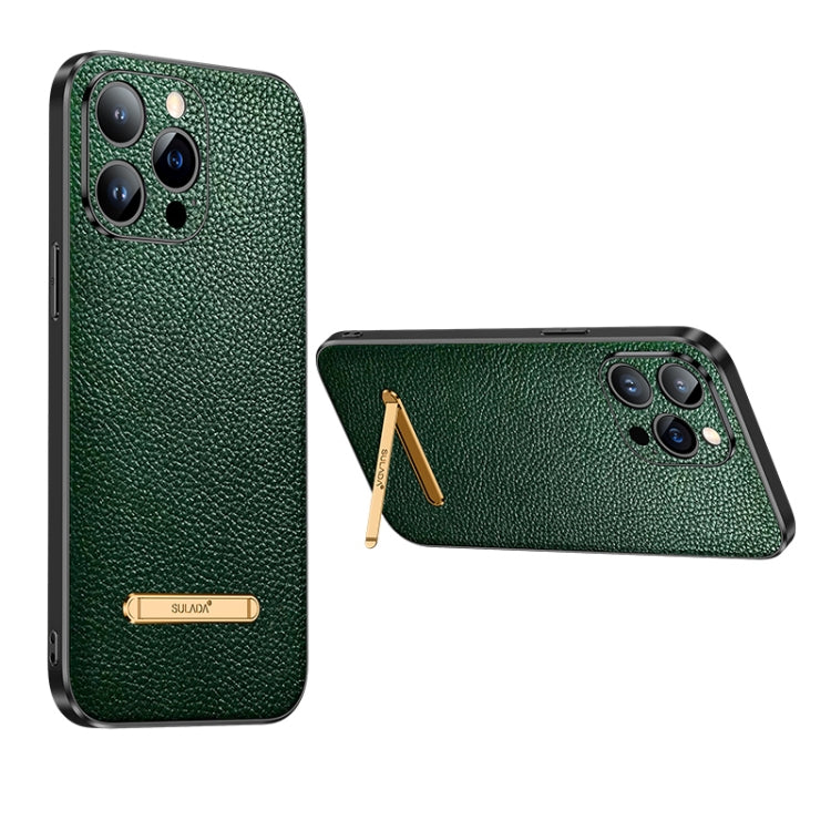 SULADA Invisible Bracket Leather Back Cover Phone Case, For iPhone 14, For iPhone 14 Plus, For iPhone 14 Pro, For iPhone 14 Pro Max