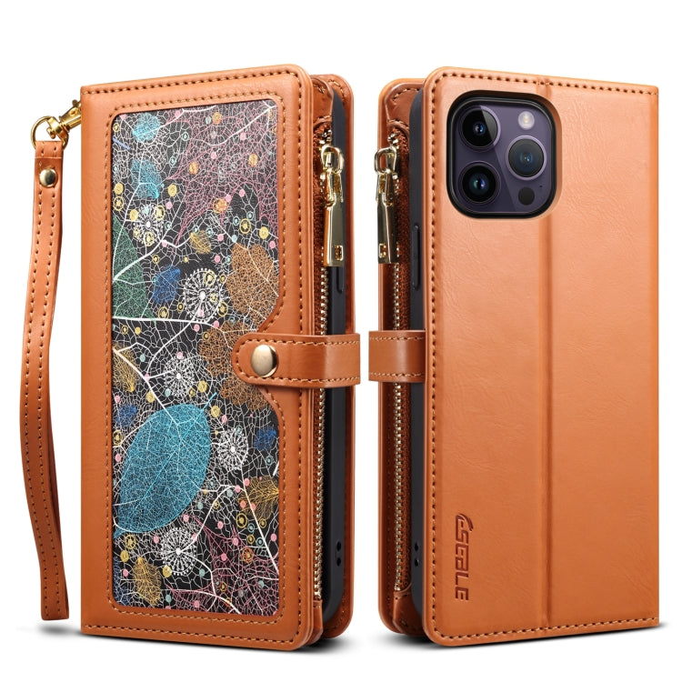 ESEBLE Star Series Lanyard Zipper Wallet RFID Leather Case, For iPhone 14 Pro Max, For iPhone 14 Pro, For iPhone 14, For iPhone 14 Plus, For iPhone 13 Pro Max, For iPhone 13 Pro, For iPhone 13, For iPhone 12 Pro Max