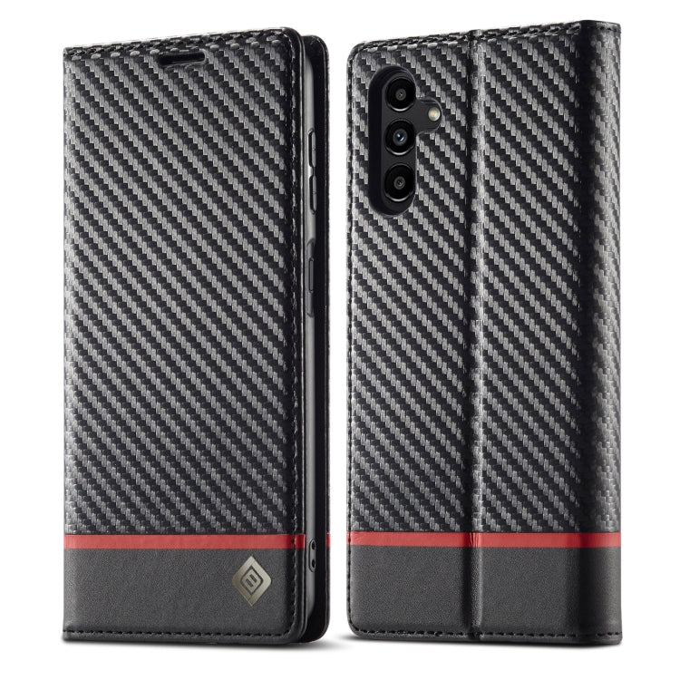 LC.IMEEKE Carbon Fiber Leather Phone Case, For Samsung Galaxy A54 5G