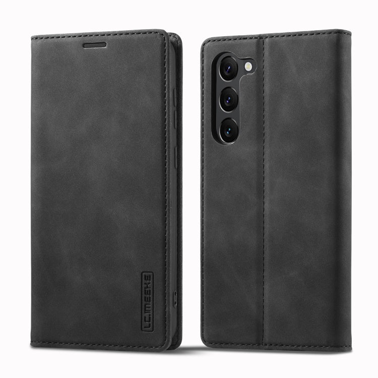 LC.IMEEKE Strong Magnetism Ultra-thin Matte Leather Phone Case, For Samsung Galaxy S23 5G, For Samsung Galaxy S23+ 5G