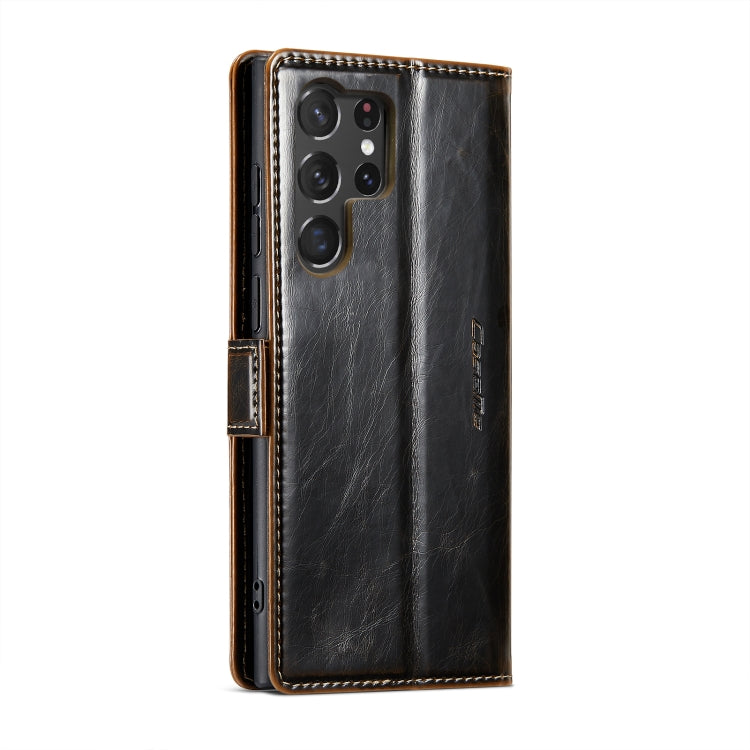 CaseMe 003 Crazy Horse Texture Leather Phone Case, For Samsung Galaxy S23 Ultra 5G