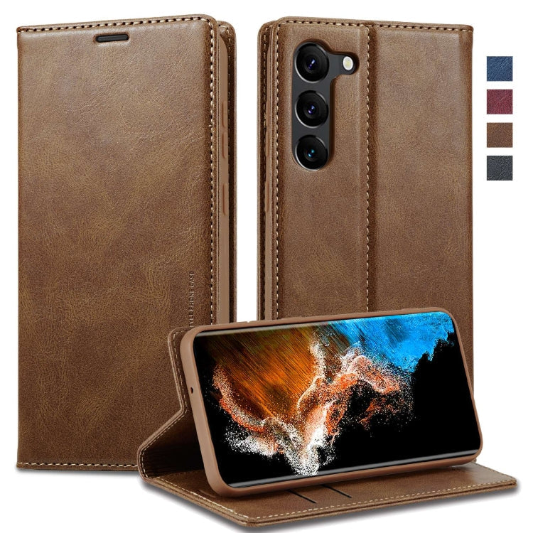 LC.IMEEKE RFID Anti-theft Leather Phone Case, For Samsung Galaxy S23 5G, For Samsung Galaxy S23+ 5G, For Samsung Galaxy S23 Ultra 5G