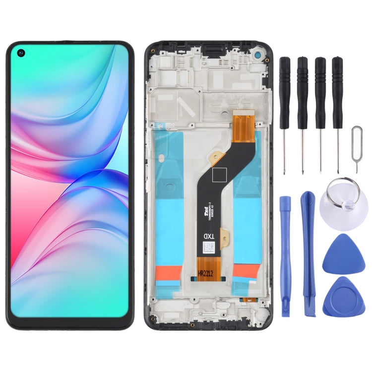 OEM LCD Screen For infinix Hot 10 Play/Smart 5 India Digitizer Full Assembly with Frame, For infinix Note 8 X692, For infinix Hot 9 Play X680, For infinix Hot 10 X682B X682C, For infinix Hot 10T X689C, For Tecno Spark 7T, For Tecno Spark 7P            ...