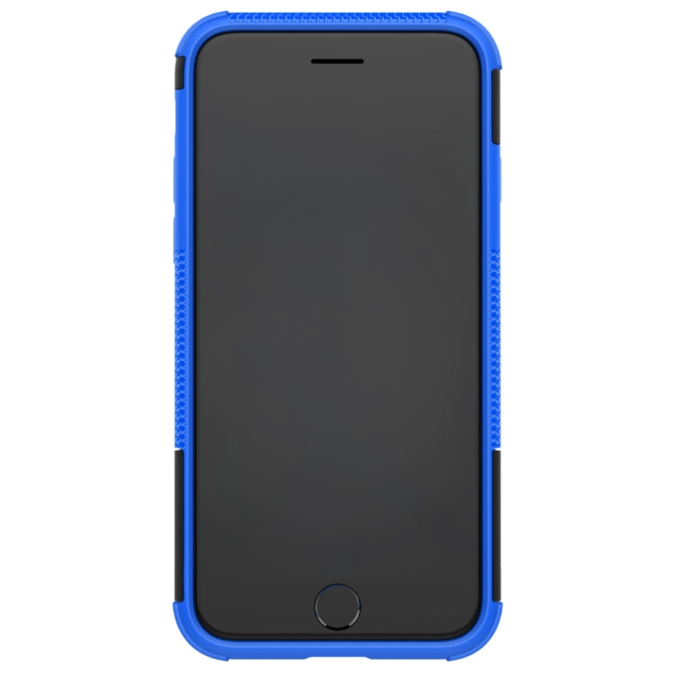 Tire Texture Shockproof TPU+PC Protective Case with Holder, For iPhone SE 2022 / SE 2020