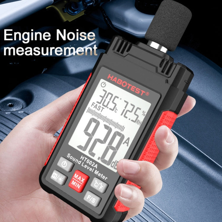 HABOTEST HT602A Multifunctional Digital Display Noise Decibel Tester, HT602