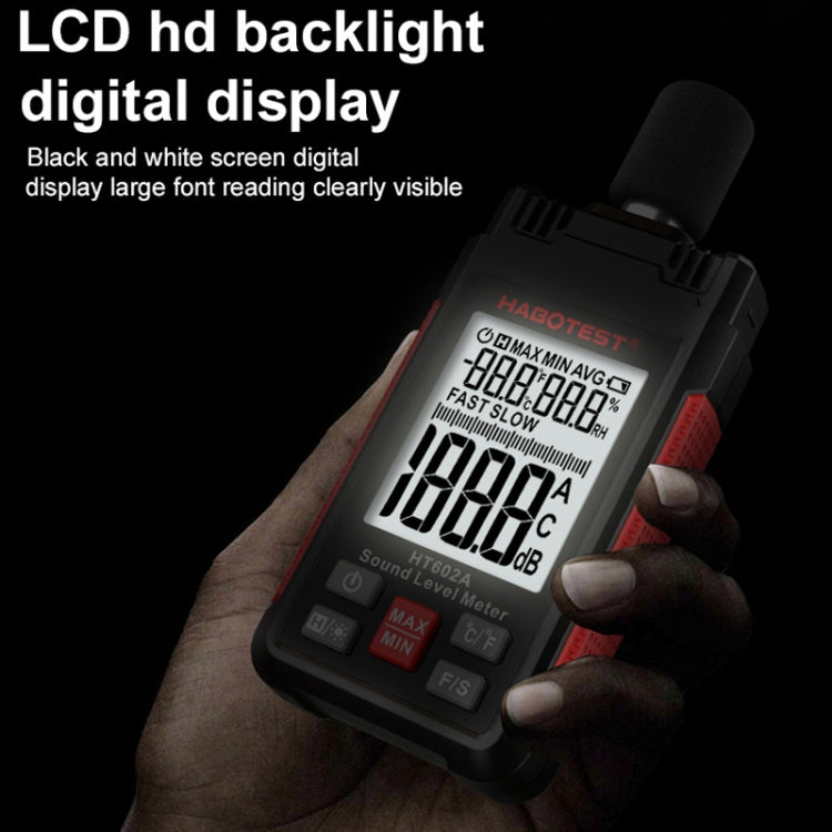 HABOTEST HT602A Multifunctional Digital Display Noise Decibel Tester, HT602