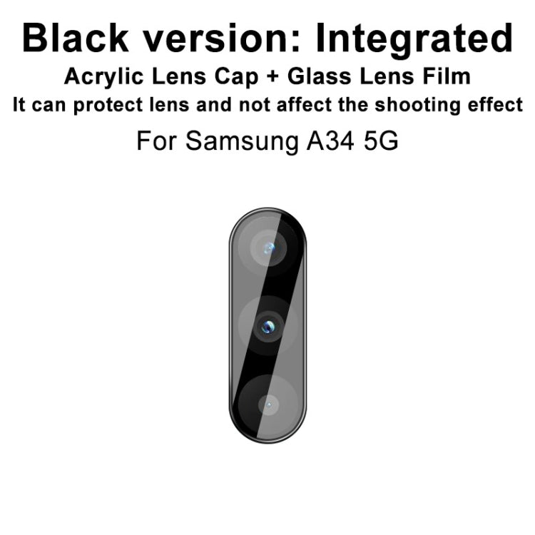 imak High Definition Integrated Glass Lens Film Black Version, For Samsung Galaxy A34 5G