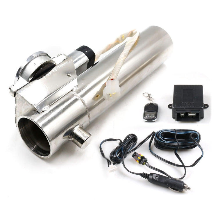 Car Stainless Steel Straight Pipe Remote Control Electric Exhaust Valve, 2.5 inch, 3 inch