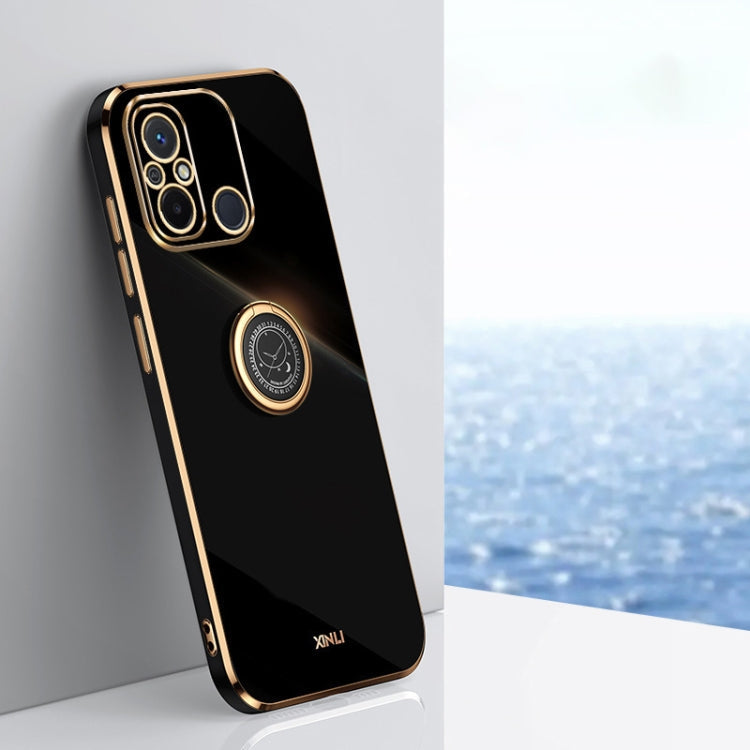 XINLI Straight Edge 6D Electroplate TPU Phone Case with Ring Holder, For vivo iQOO 11 Pro 5G, For Xiaomi Redmi 12C 4G, For Xiaomi Redmi Note 12 Pro Speed