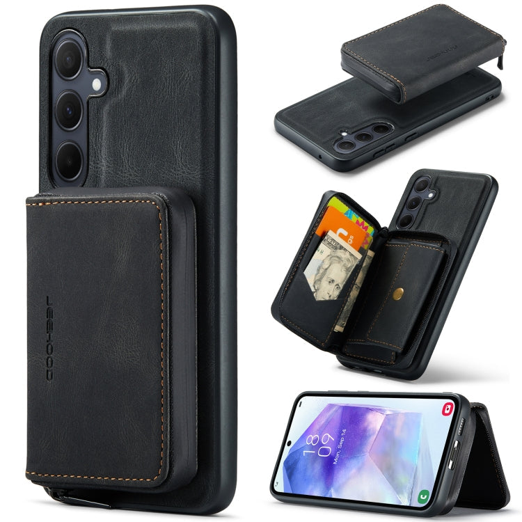 JEEHOOD Magnetic Zipper Horizontal Flip Leather Phone Case, For Samsung Galaxy A15 5G, For Samsung Galaxy A55 5G, For Samsung Galaxy A35 5G, For Samsung Galaxy S24 Ultra 5G