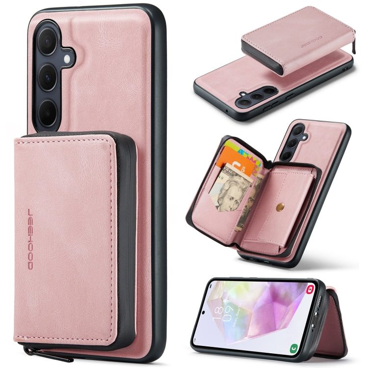 JEEHOOD Magnetic Zipper Horizontal Flip Leather Phone Case, For Samsung Galaxy A15 5G, For Samsung Galaxy A55 5G, For Samsung Galaxy A35 5G, For Samsung Galaxy S24 Ultra 5G