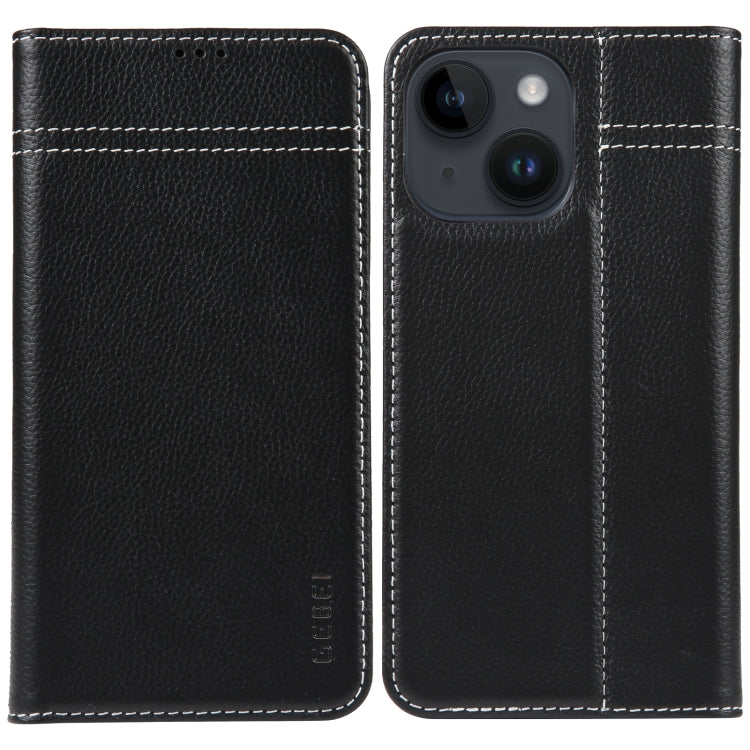 GEBEI Top-grain Horizontal Flip Leather Phone Case, For iPhone 14 Pro Max, For iPhone 14 Pro, For iPhone 14, For iPhone 14 Plus, For iPhone 13 Pro Max, For iPhone 13 Pro