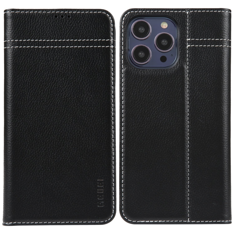 GEBEI Top-grain Horizontal Flip Leather Phone Case, For iPhone 14 Pro Max, For iPhone 14 Pro, For iPhone 14, For iPhone 14 Plus, For iPhone 13 Pro Max, For iPhone 13 Pro