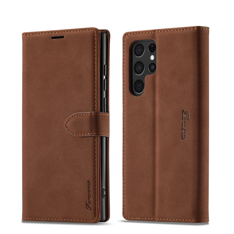 Forwenw F1 Series Matte Strong Magnetism Leather Phone Case, For Samsung Galaxy S23 Ultra 5G, For iPhone 14, For iPhone 14 Plus, For iPhone 14 Pro, For iPhone 14 Pro Max