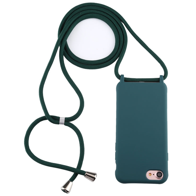 Candy Color TPU Protective Case with Lanyard, For iPhone 6s / 6, For iPhone 6s Plus / 6 Plus, For iPhone 8 / 7